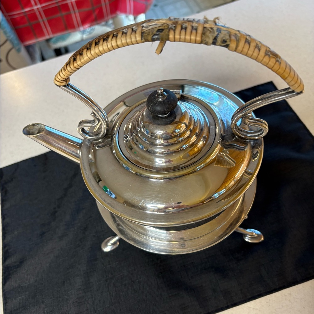 Sale🔥🔥🔥Antique James Dixon JD&S Tea Kettle Silver Plate 1800-1900’s - Picture 3 of 16